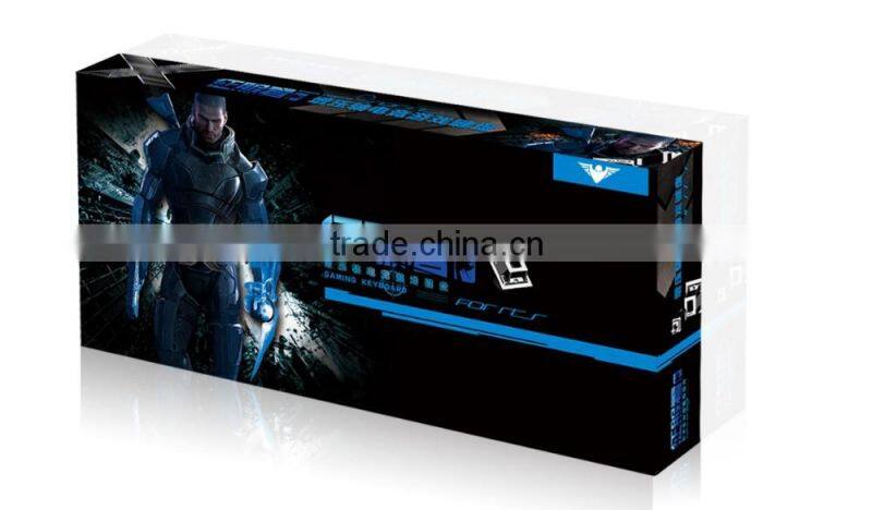 cool 3 colors led light gaming computer keyboard in shenzhen