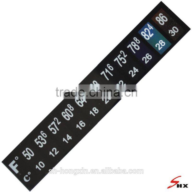 COLD/IDEAL/HOT lcd strip water temperature thermometer