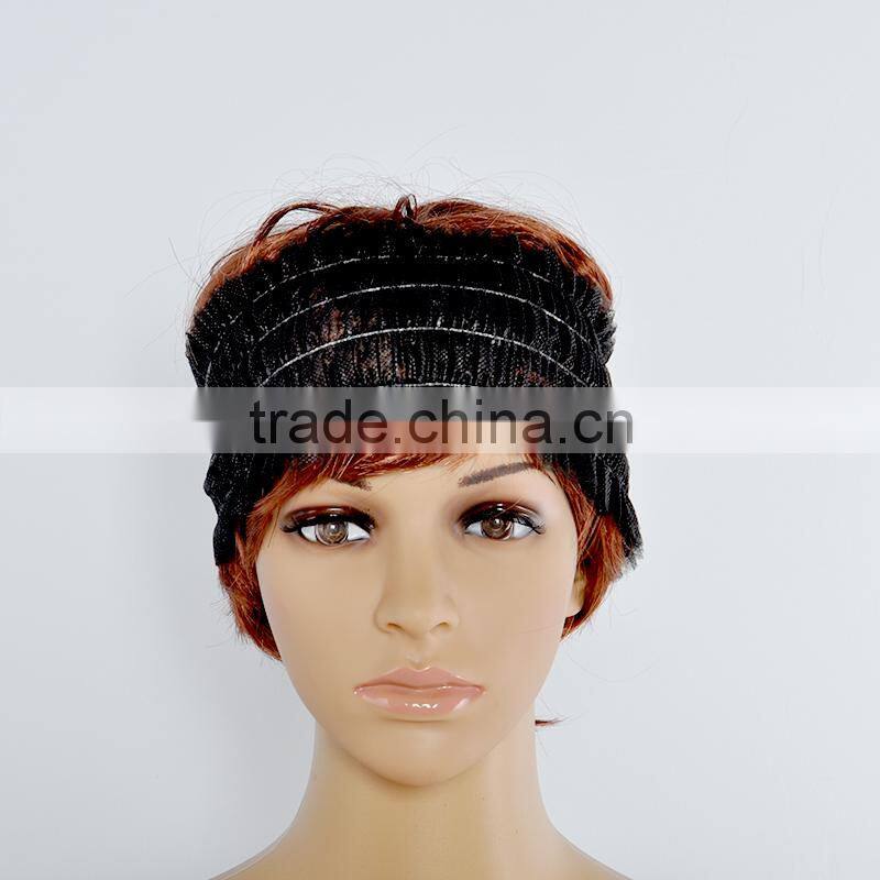 Elastic Women Spa Disposable hair band/headband with color white or black