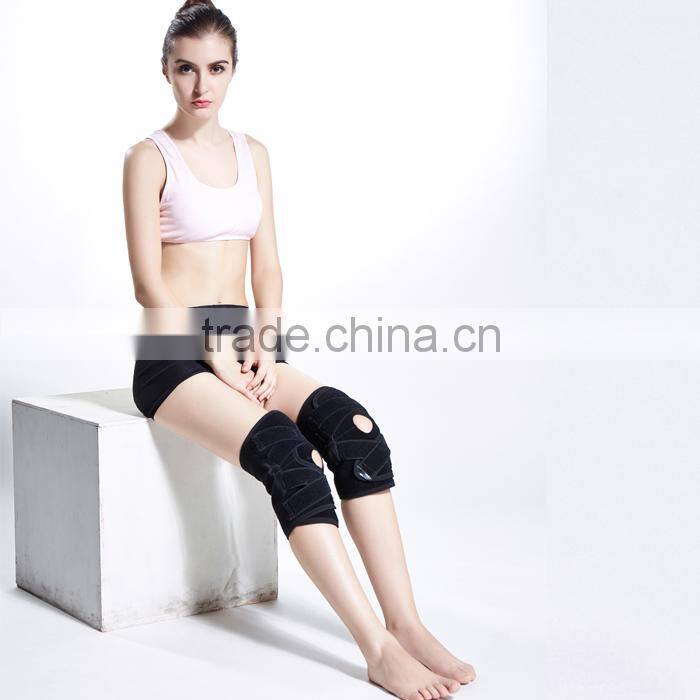 high adjustable neoprene pad knee support with elastic strap