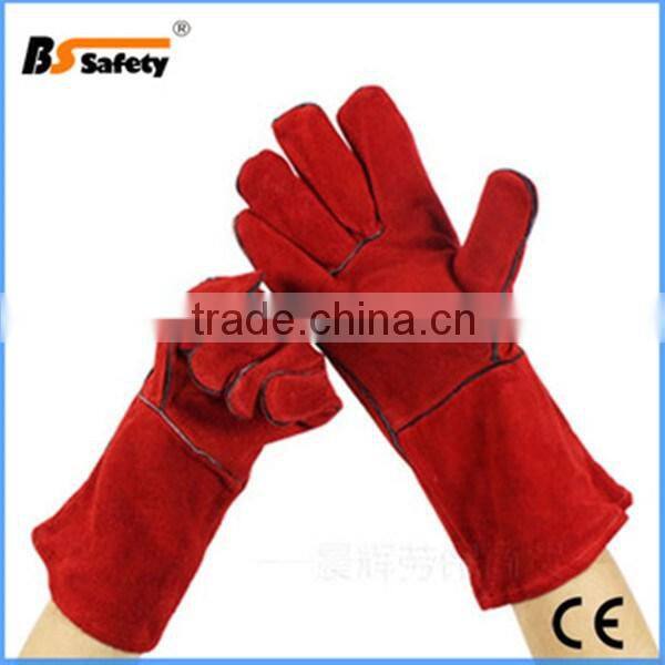 BSSAFETY cheap leather welding industrial work glove