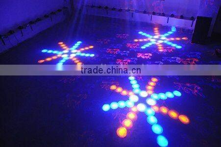 3 Claw moonflower 18W RGBYW LED Light and 500mW RB Animation Twinkling Laser Light