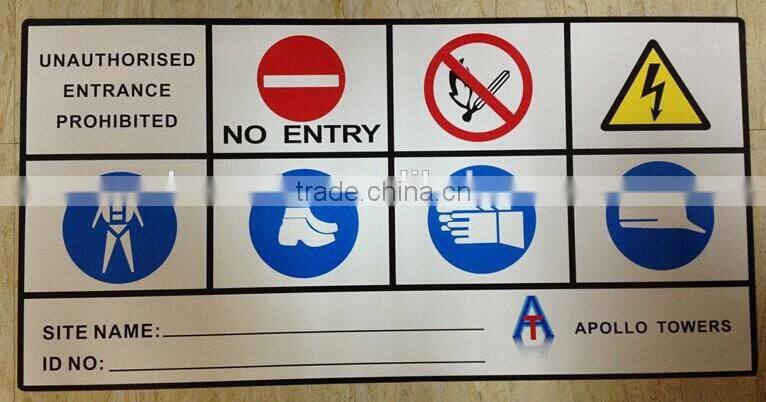 high voltage warning sign board