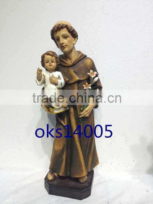 poly resin nativity set polyresin holy family polyresin statue St. Anthony