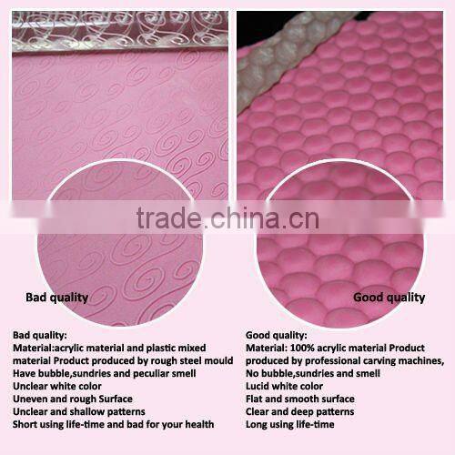 Arcyl Carved/ Textured Rolling Pin, Different Designs Can be Chosen