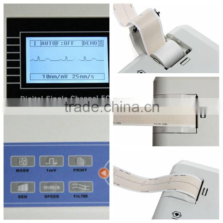 single Channel 12 lead pet veterinary Vet use EKG ECG Machine for clinic /hospital