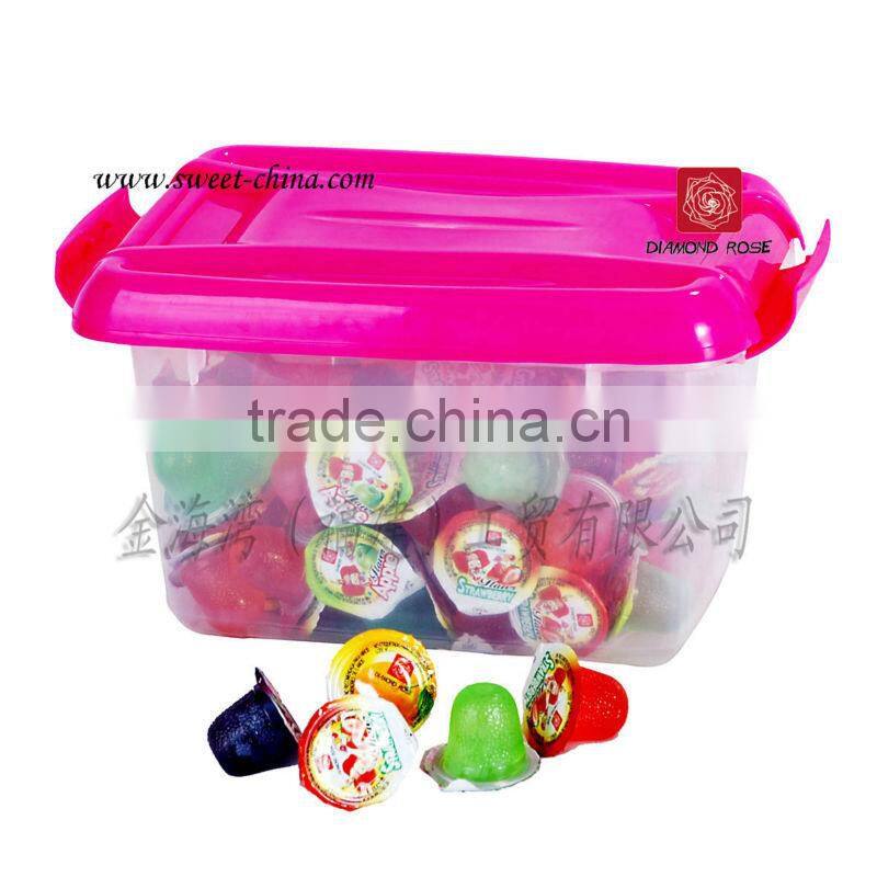 fruit jelly in dog shape jar