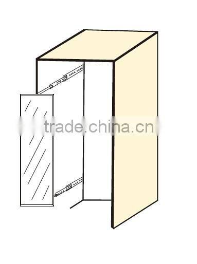 concealed dressing wardrobe pull out mirror frame and fittings