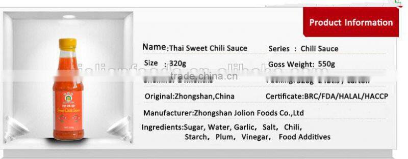 100% natural 280g sweet hot pepper sauce manufacture