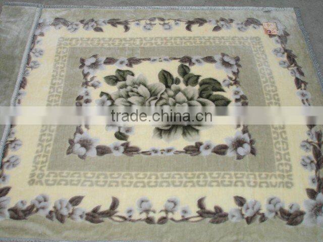 flowers-printed Acrylic mink blankets