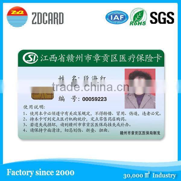 Blank contact JCOP plastic java chip card with magnetic stripe