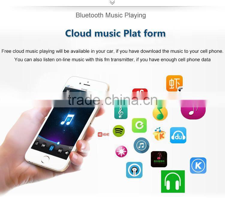 car handsfree bluetooth fm transmitter and USB charger