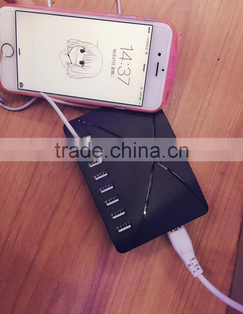 Electric 8 USB plugs travel charger with surge protector