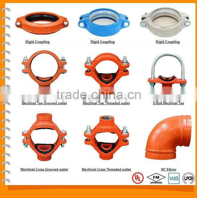 FM Approved Ductile Iron grooved Couplings and Fittings Grooved Concentric Reducer