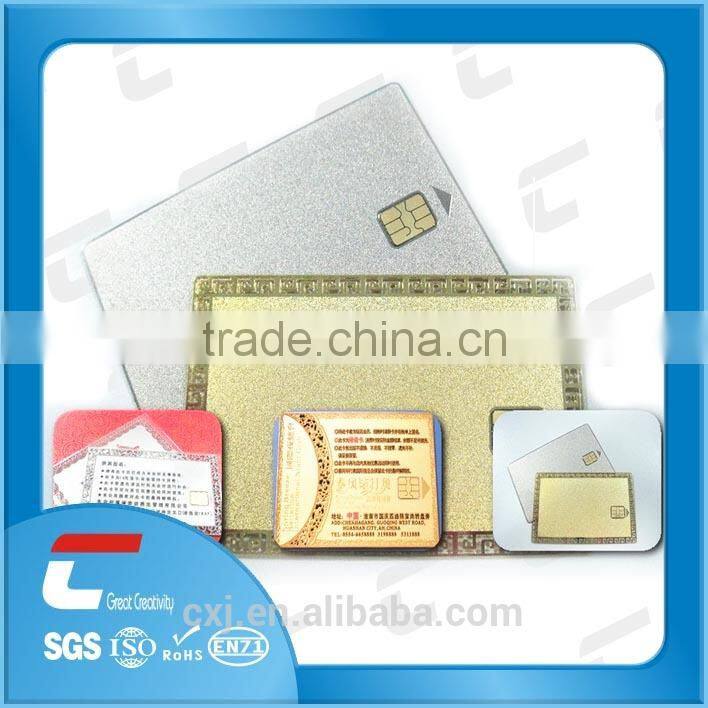 2014 NEW matt finishing Etched LOGO membership matt business card/ stainless steel playing cards