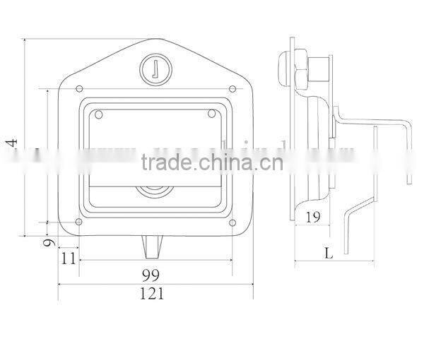 Stainless Steel T Handle Lock