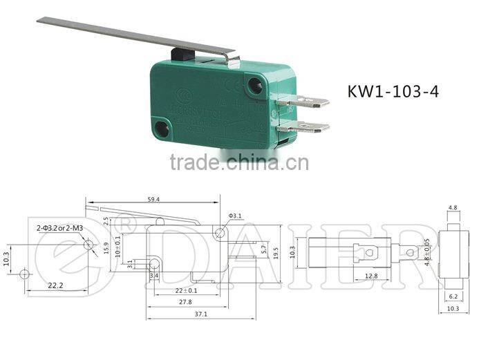 Micro switch t125 5e4 KW1-103-4