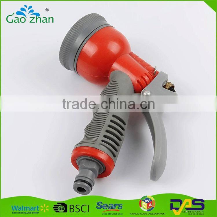 Factory outlet plastic 6 patterns portable water sprayer garden hose nozzle