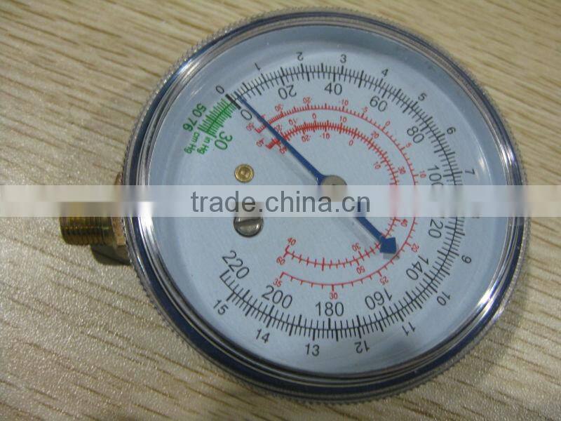 A/C manifold set with sight glass / Manifold brass gauges set / Manifold Gauge Set