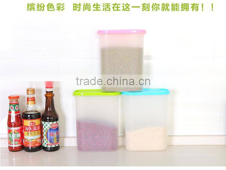 Oval 2.3L food container keep fresh with cover--blue