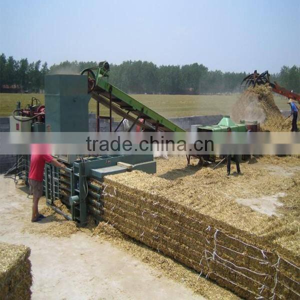 High quality 150-200t auto big baling machinery/150-200t big horizontal packer machine