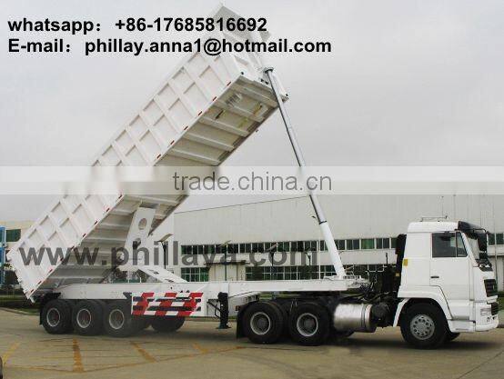 China CCC/ISO9001 2008 heavy load truck 40-50 ton dump semi trailer wholesale