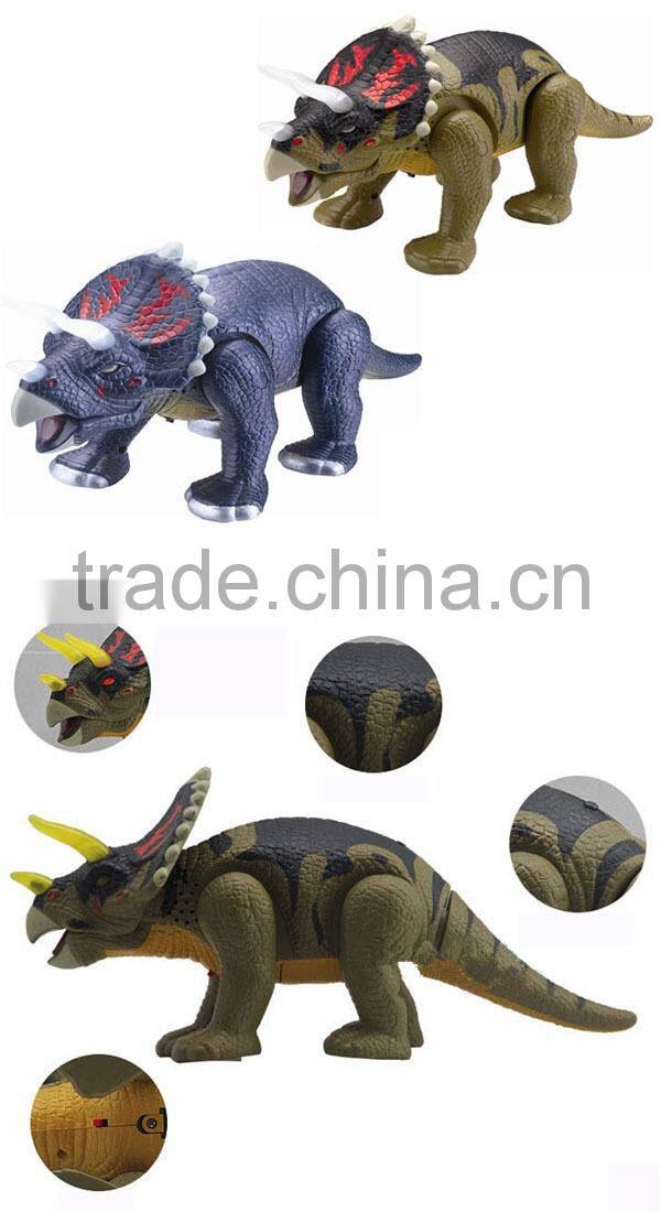 B/O animatronic triceratops dinosaur with light and music