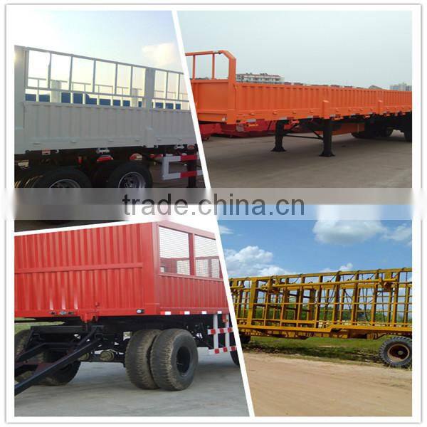 High Quality 35 Ton Curtain Box Trailer In Truck Semi Trailer