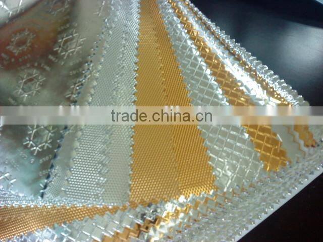 2015 decorative metalized reflective glossy PVC Film