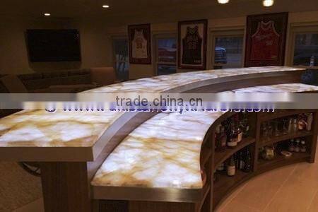 New Fashion BACKLIT ONYX COUNTERTOPS FOR BAR RECEPTIONS