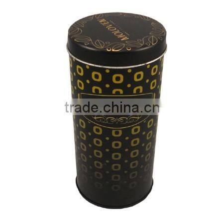 Ecofriendly Delicate Round Coffee Tea Tin Tube