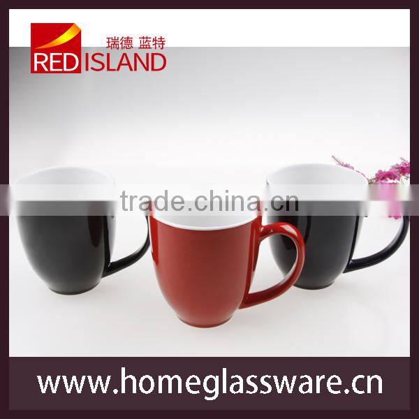 wide mouth cup, ceramic coffee mug