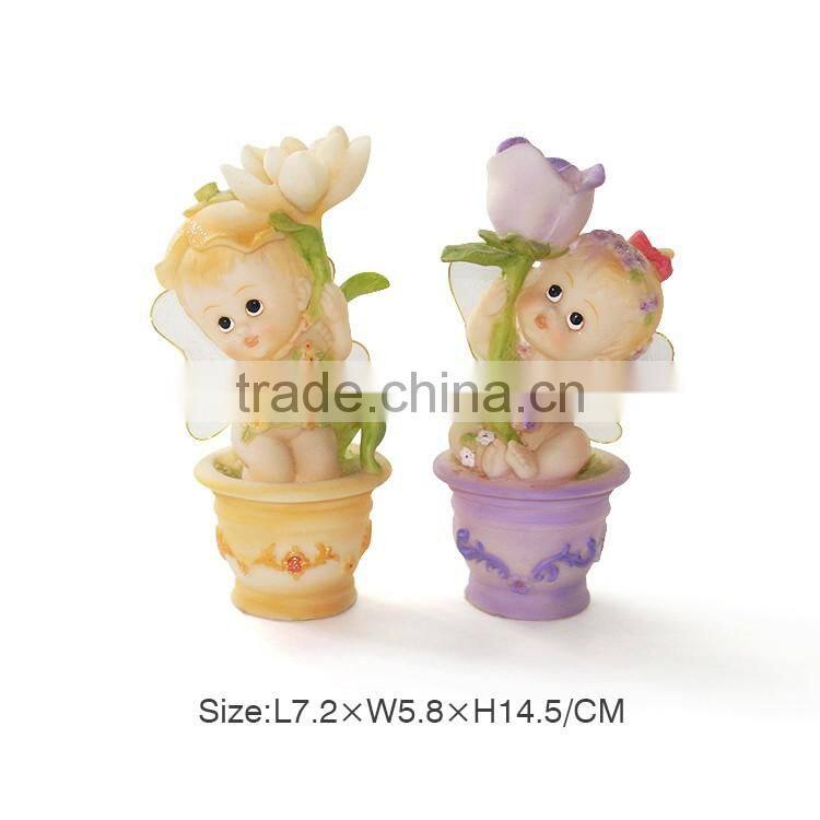 Couple cute baby shower figurines wholesale