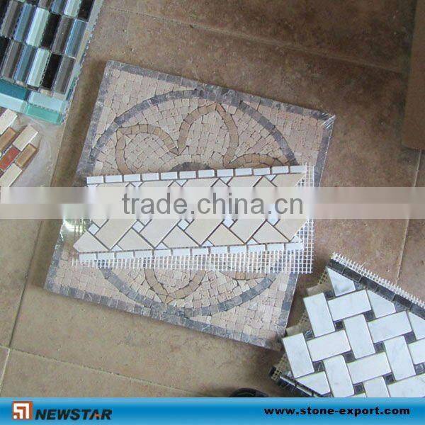 Chinese Popular Marble&Glass Mosaic Tiles