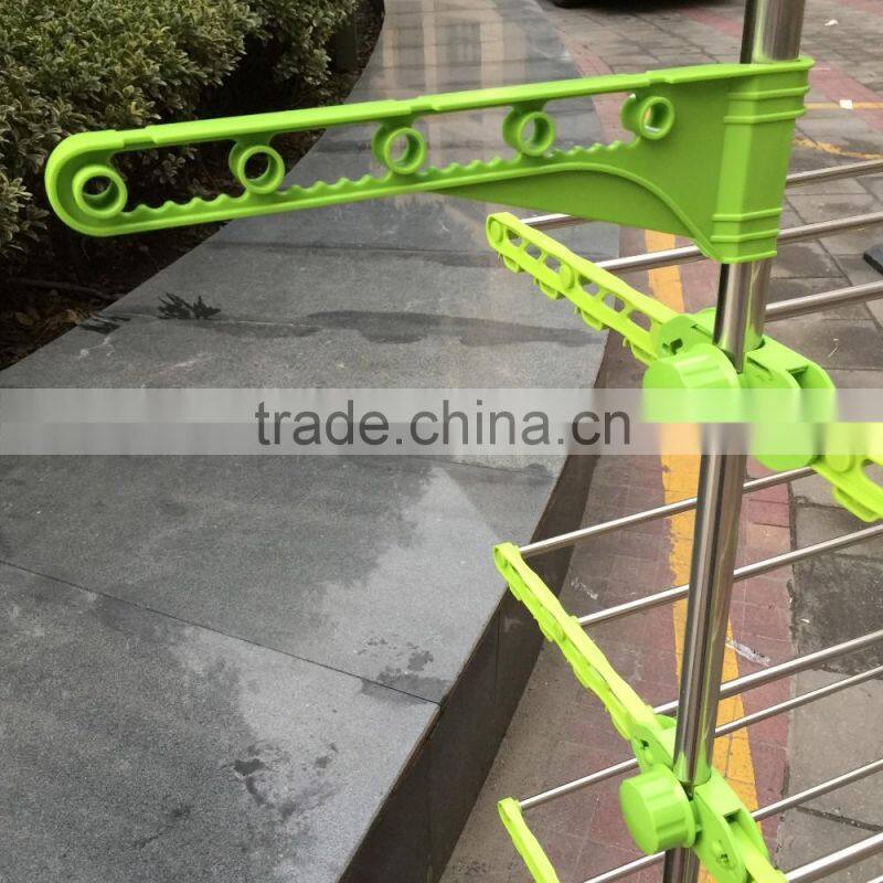 High Quality Foldable Rolling 6-Wheels Clothes Laundry Drying Rack,Stainless Steel Hanging Rods