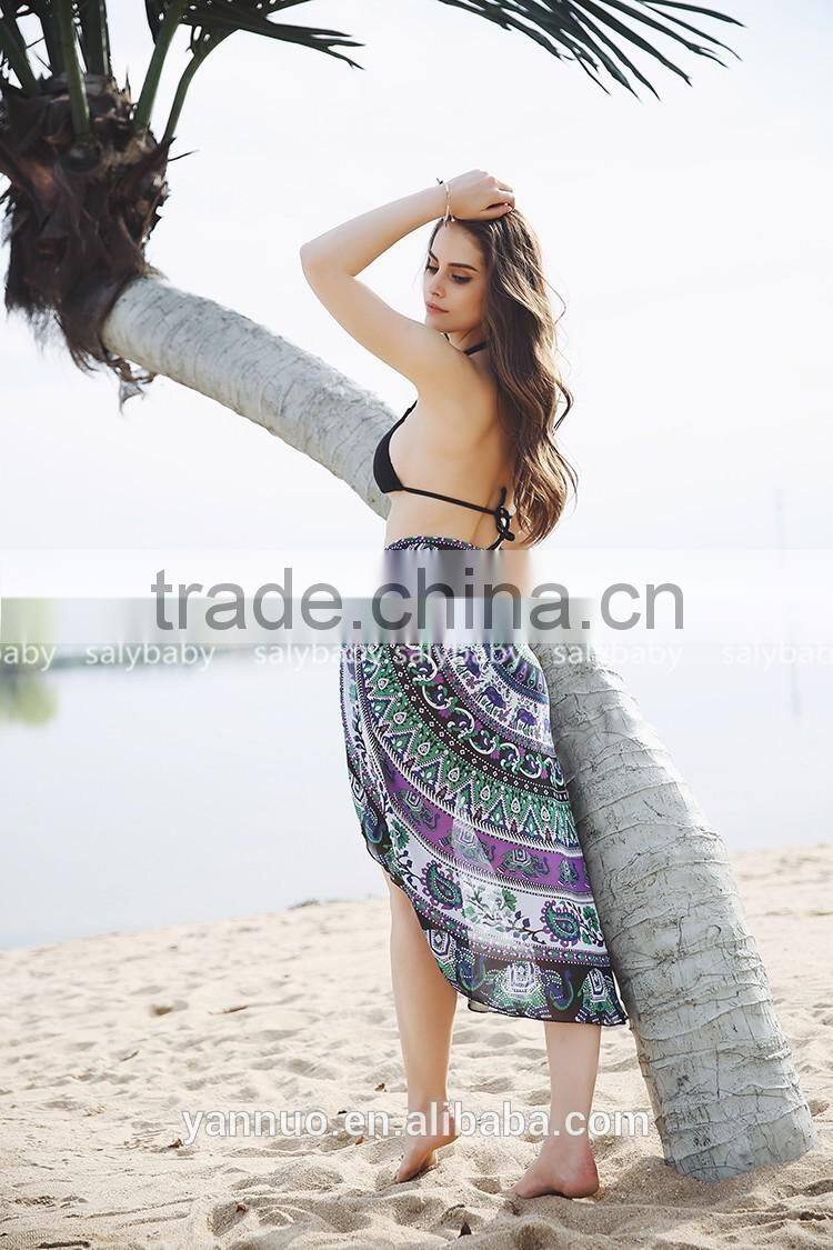 Guangzhou Round Donut Beach Towel Printed Cotton For Sunscreen shawl Beach mat