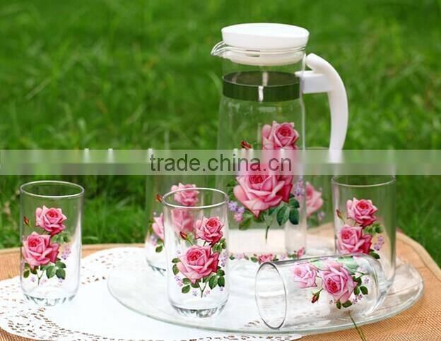 New popular high quality glass grace tea ware