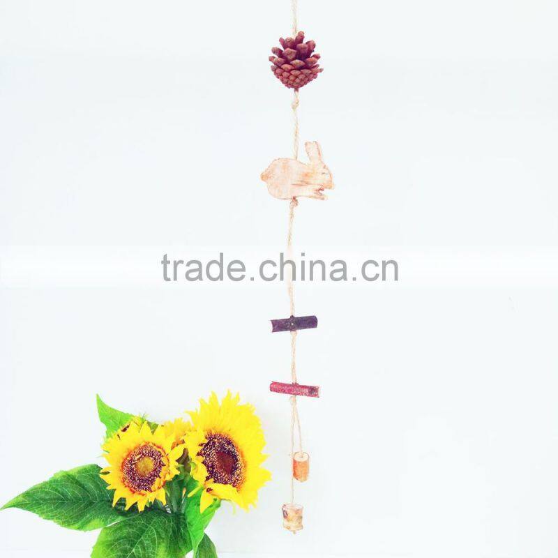 Pastoral style decorative wooden aeolian bells