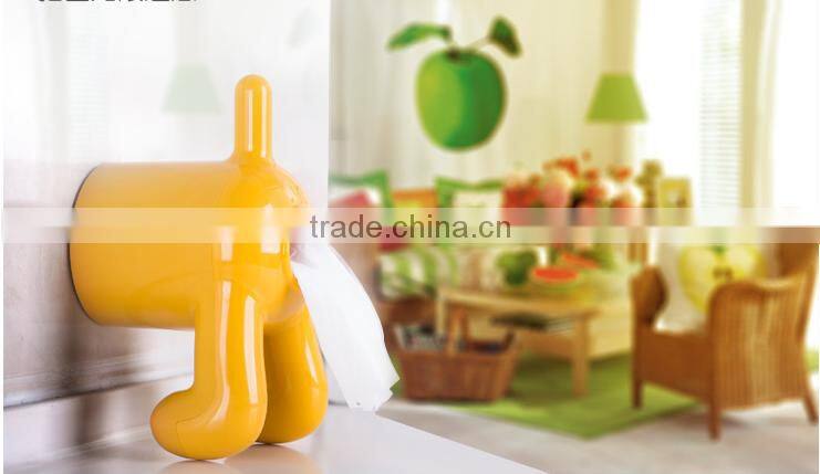 Wholesale Stock Small Order Fashion Plastic Puppy Colorful Napkin Holder