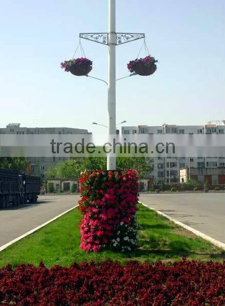 landscape decoration lamp post greening stackable flower pot vertical hydroponic systems