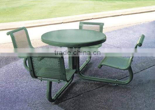 Arlau outdoor park metal picnic table legs