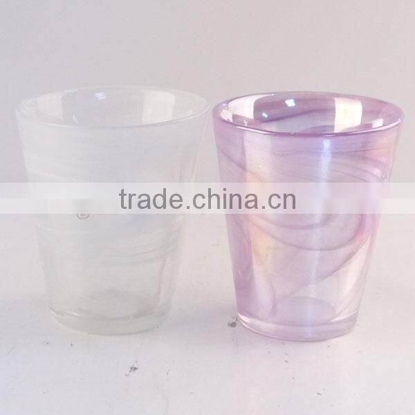 wholesale cheap mini colorful glass candle holder