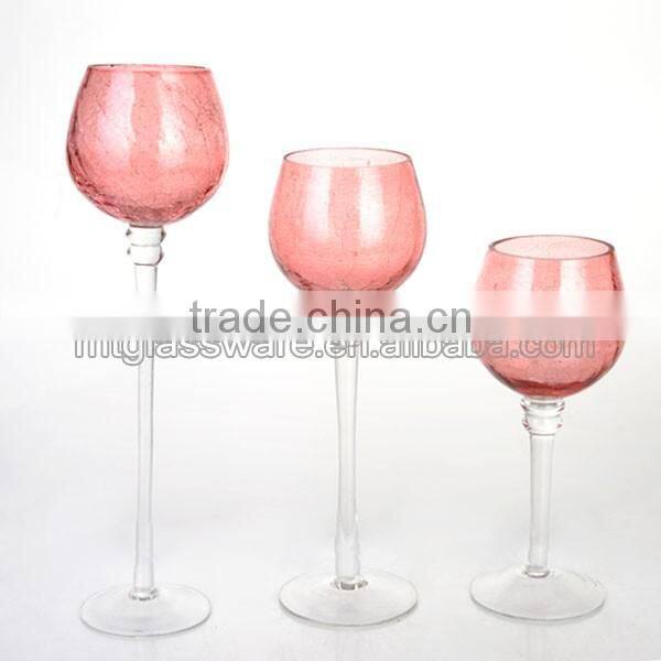 fashion glass candle holder new design