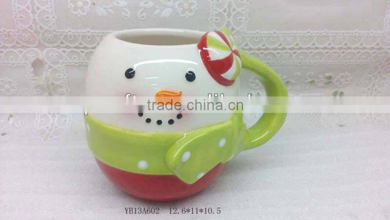 Novelty wholesale pottery for christmas decoration