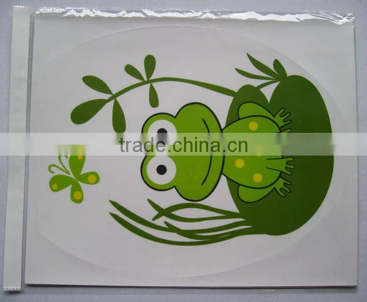 Cute Frog Toilet Seat Sticker