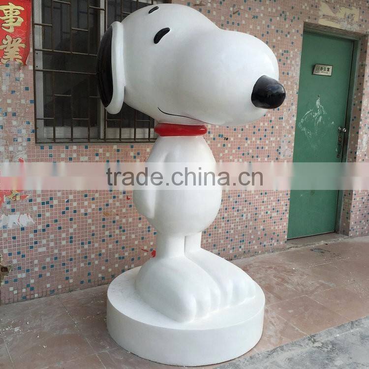 FRP cute dog sculpture statue