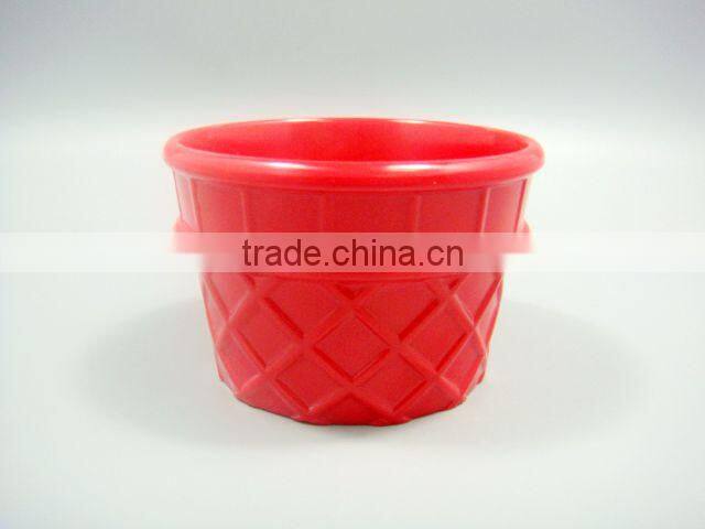 Red solid color soup cup milk cup for kid and children