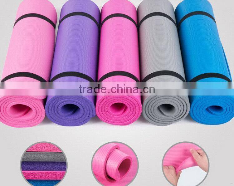 New style new coming natural fiber nbr yoga mat