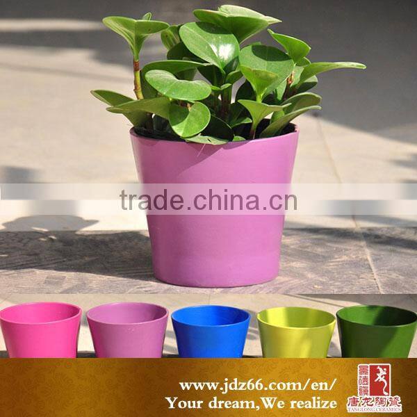 Bright candy colorful bulk ceramic flower pots