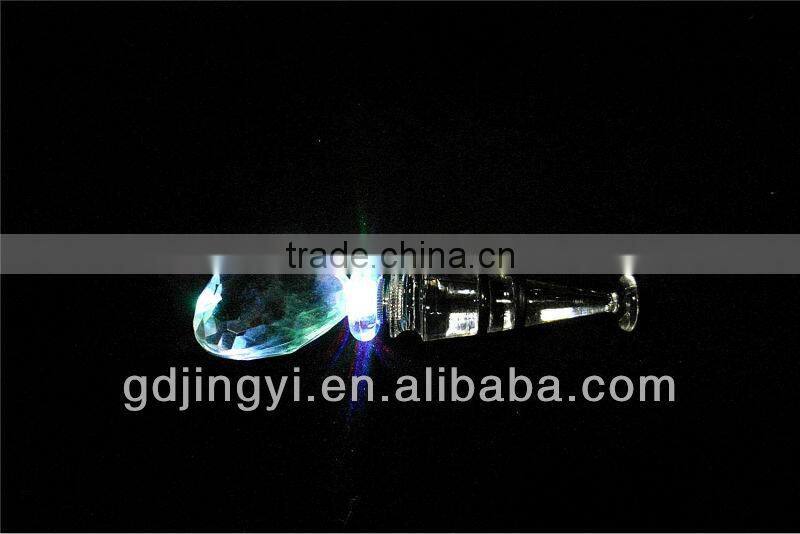 2014 acrylic heart shaped wine stopper with LED